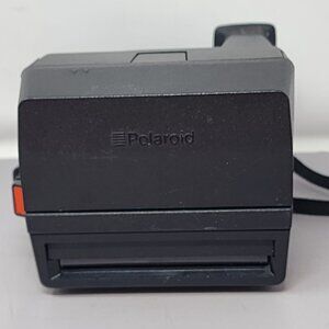 Vintage Polaroid Instant Camera Black Film Photography Strap Untested